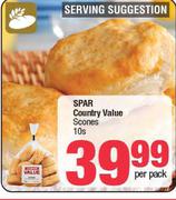 Spar Country Value Scones-10s Per Pack