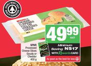 Spar Processed Cheese Slices (Gouda Or Cheddar)-400g Each
