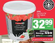 Spar Low Fat Or Fat Free Yoghurt-1kg Each