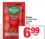 Rhodes Tomato Paste Sachets-50g 