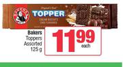 Bakers Toppers Assorted-125g Each
