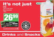 Spar 100% Fruit Juice Blend Assorted-1L