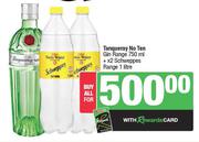 Tanqueray No Ten Gin Range 750ml + 2 x Schweppes Range 1L-All For