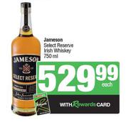 Jameson Select Reserve Irish Whisky-750ml Each