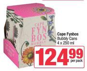 Cape Fynbos Bubbly Cans-4 x 250ml Per Pack