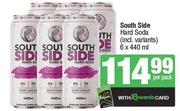 South Side Hard Soda-6 x 440ml Per Pack