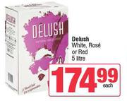 Delush White, Rose Or Red-5L Each