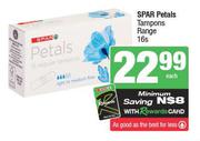 Spar Petals Tampons Range-16s Each