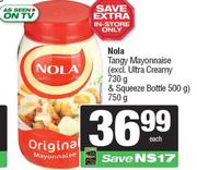 Nola Tangy/Mayonnaise (Excl. Ultra Creamy 730g & Squeeze Bottle 500g)-750g Each