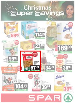 SPAR & SUPERSPAR Namibia : Christmas Super Savings (21 October - 09 November 2025), page 1