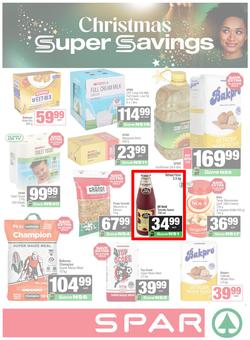 SPAR & SUPERSPAR Namibia : Christmas Super Savings (21 October - 09 November 2025), page 1
