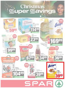 SPAR & SUPERSPAR Namibia : Christmas Super Savings (21 October - 09 November 2025), page 1