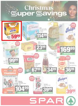 SPAR & SUPERSPAR Namibia : Christmas Super Savings (21 October - 09 November 2025), page 1