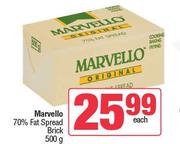 Marvello 70% Fat Spread Brick-500g Each