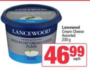 Lancewood Cream Cheese Assorted-230g Each