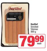 Hartlief Smoked Viennas-500g Each