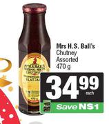 Mrs H.S. Ball's Chutney Assorted-470g Each