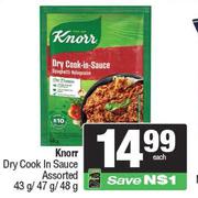 Knorr Dry Cook In Sauce Assorted-43g/47g/48g Each