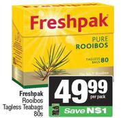 Freshpak Rooibos Tagless Teabags-80s Per Pack