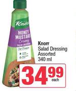 Knorr Salad Dressing Assorted-340ml Each