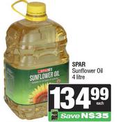 Spar Sunflower Oil-4Ltr Each