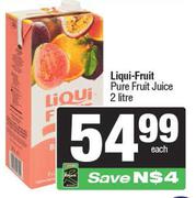 Liqui-Fruit Pure Fruit Juice-2 Ltr Each