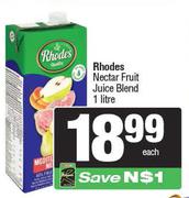 Rhodes Nectar Fruit Juice Blend-1Ltr Each