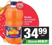 Brookes Oros Squash Assorted-2Ltr Each