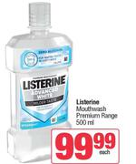Listerine Mouthwash Premium Range -500ml Each