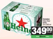 Heineken Silver Beer NRBs-24 x 330ml Per Case