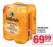 Schofferhofer Grape Fruit-4 x 500ml Per Pack