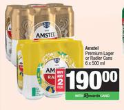 Amstel Premium Lager Or Radler Cans-For 2 x 6 x 500ml