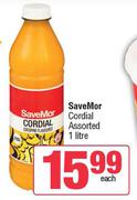 SaveMor Cordial Assorted-1Ltr 
