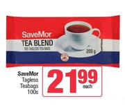 SaveMor Tagless Teabags-100s Pack