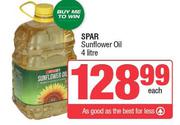 Spar Sunflower Oil-4L Each