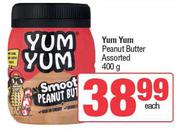 Yum Yum Peanut Butter Assorted-400g Each