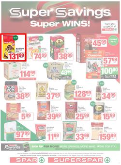 SPAR & SUPERSPAR Namibia : Super Savings (22 July - 06 August 2025), page 1