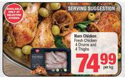 Nam Chicken Fresh Chicken 4 Drums & 4 Thighs-Per Kg
