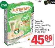 Futurelife Smart Food Instant Cereal 500g,Zero 500g,Bran Flakes 460g Or Oats 375g-Each