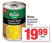 Rhodes Creamstyle Sweetcorn-410g Each