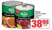 Rhodes Apricot Or Mixed Fruit Jam-900g Each