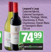 Leopard's Leap Cabernet Merlot,Cabernet Sauvignon,Merlot,Pinotage,Shiraz,Chardonnay & Pinot-750ml 