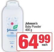 Johnson's Baby Powder-400g Each