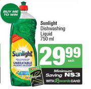 Sunlight Dishwashing Liquid-750ml Each