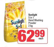 Sunlight 5 In 1 Hand Washing Powder-2Kg Each