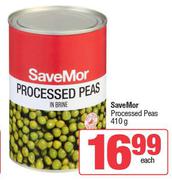 SaveMor Processed Peas-410g Each