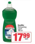 SaveMor Dishwashing Liquid-750ml Each