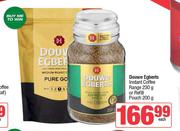 Douwe Egberts Instant Coffee Range 230g Or Refill Pouch 200g-Each
