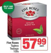 Five Roses Tagless Teabags-100s Each