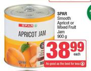 Spar Smooth Apricot Or Mixed Fruit Jam-900g Each